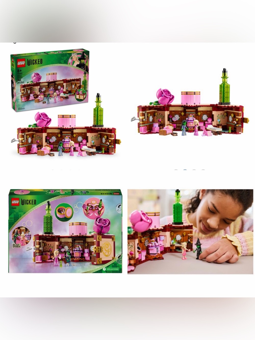 💕Price firm💚NWT LEGO Wicked Glinda & Elphaba's Dormitory Collectible Toys